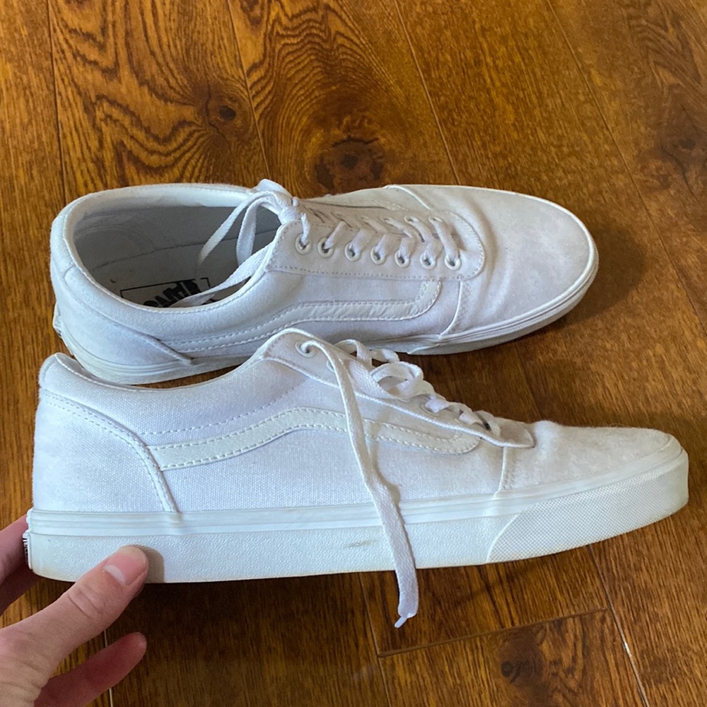 White Mens size 12 vans.